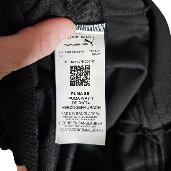 Puma NWOT Sleevelss Black White Jumpsuit Drawsting Waist  pockets Women's Size M - Picture 4 of 15